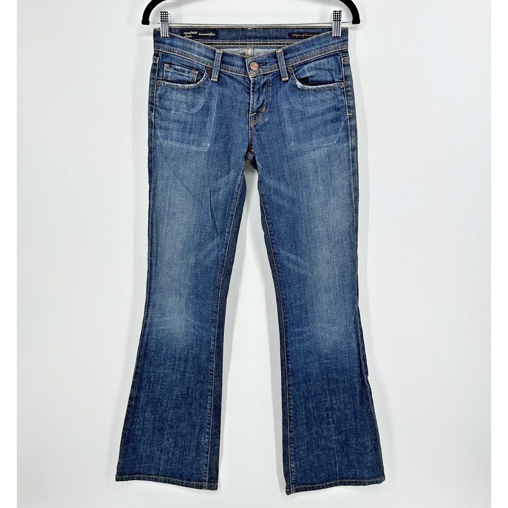 Citizens of Humanity Womens Stretch Low Waist Flair Jeans Ingrid 002 Blue 26